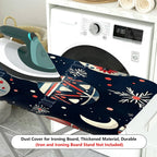 1-Piece Christmas Ornament Ball Snowflake  Ironing Board Cover, Universal Size, Without Board
