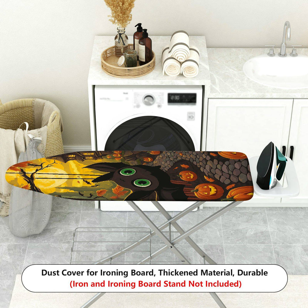 1-Piece Halloween Pumpkin Cat  Ironing Board Cover, Universal Size, Without Board