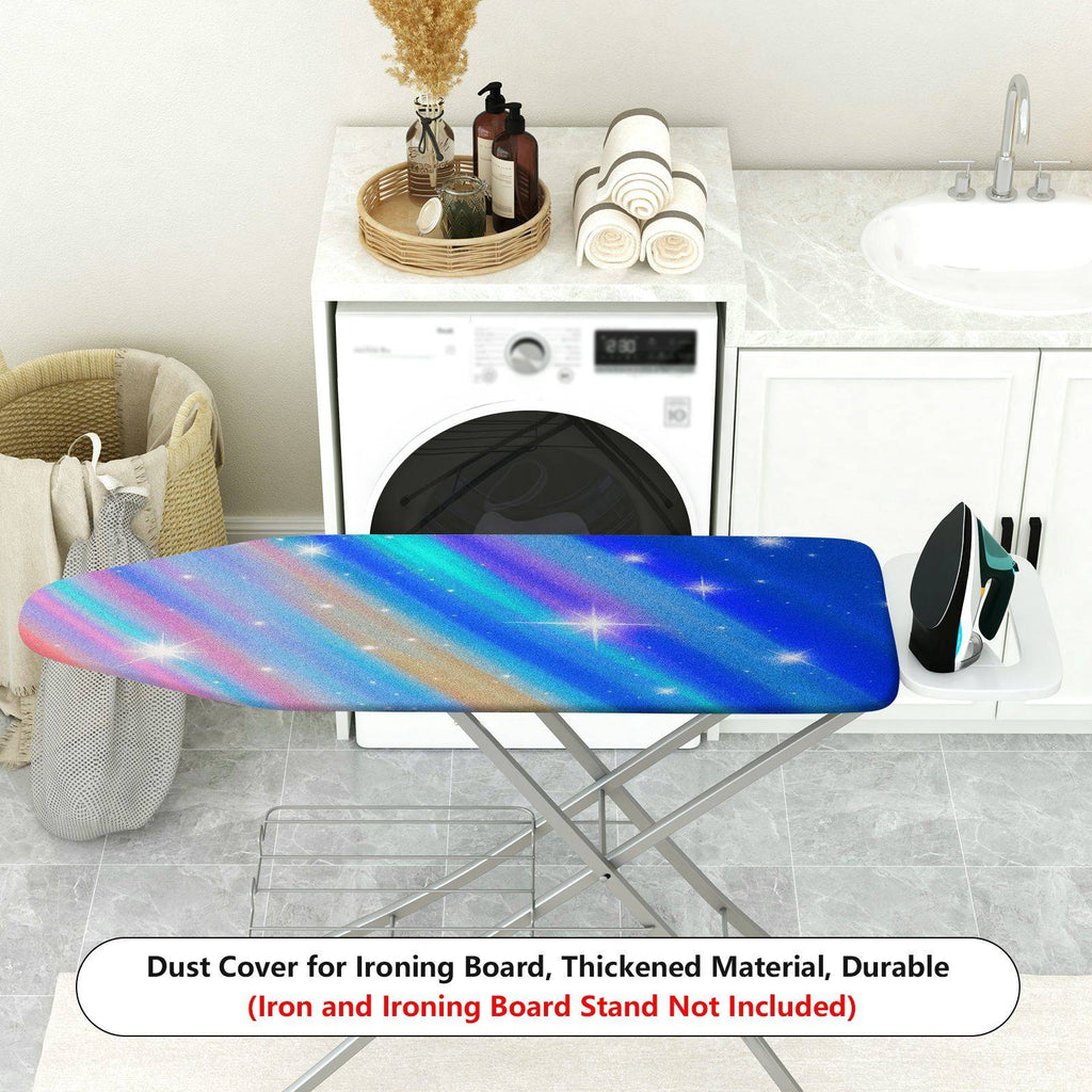 1-Piece Rainbow Star Shine Glitter  Ironing Board Cover, Universal Size, Without Board
