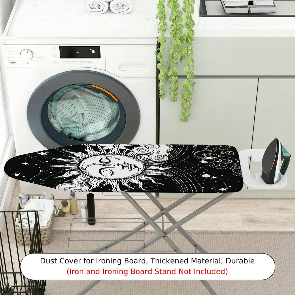 1-Piece Sun Moon Star  Ironing Board Cover, Universal Size, Without Board