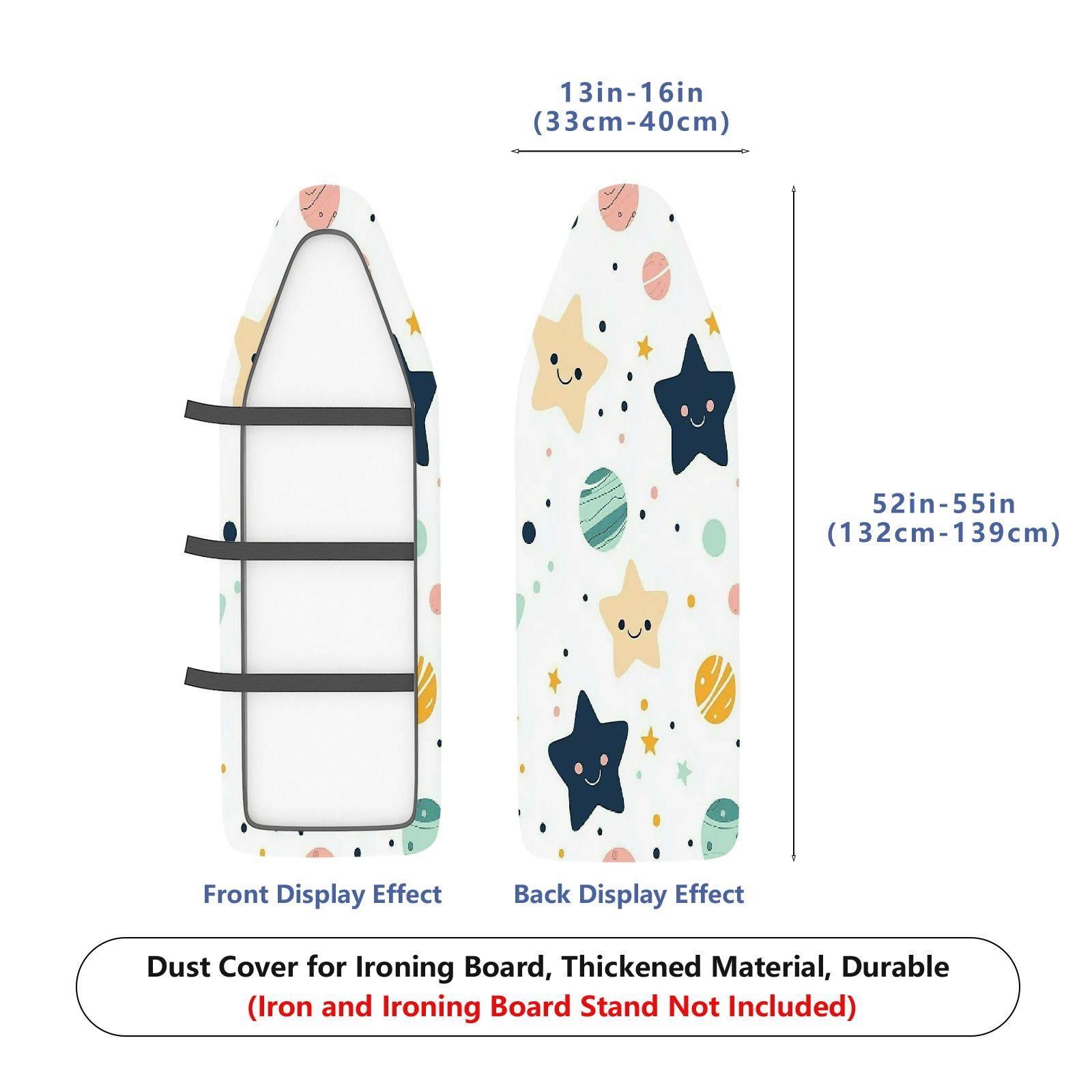 1-Piece Star Planet  Ironing Board Cover, Universal Size, Without Board