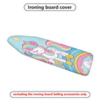 1-Piece Unicorn Rainbow Stars  Ironing Board Cover, Universal Size, Without Board