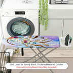 1-Piece Dreamcatcher Floral Feather  Ironing Board Cover, Universal Size, Without Board