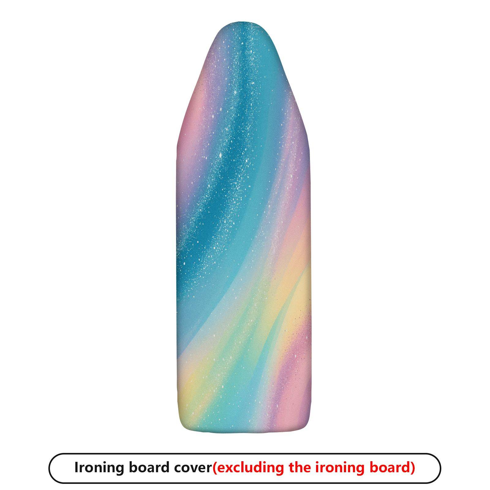 1-Piece Rainbow Gradient Starry  Ironing Board Cover, Universal Size, Without Board