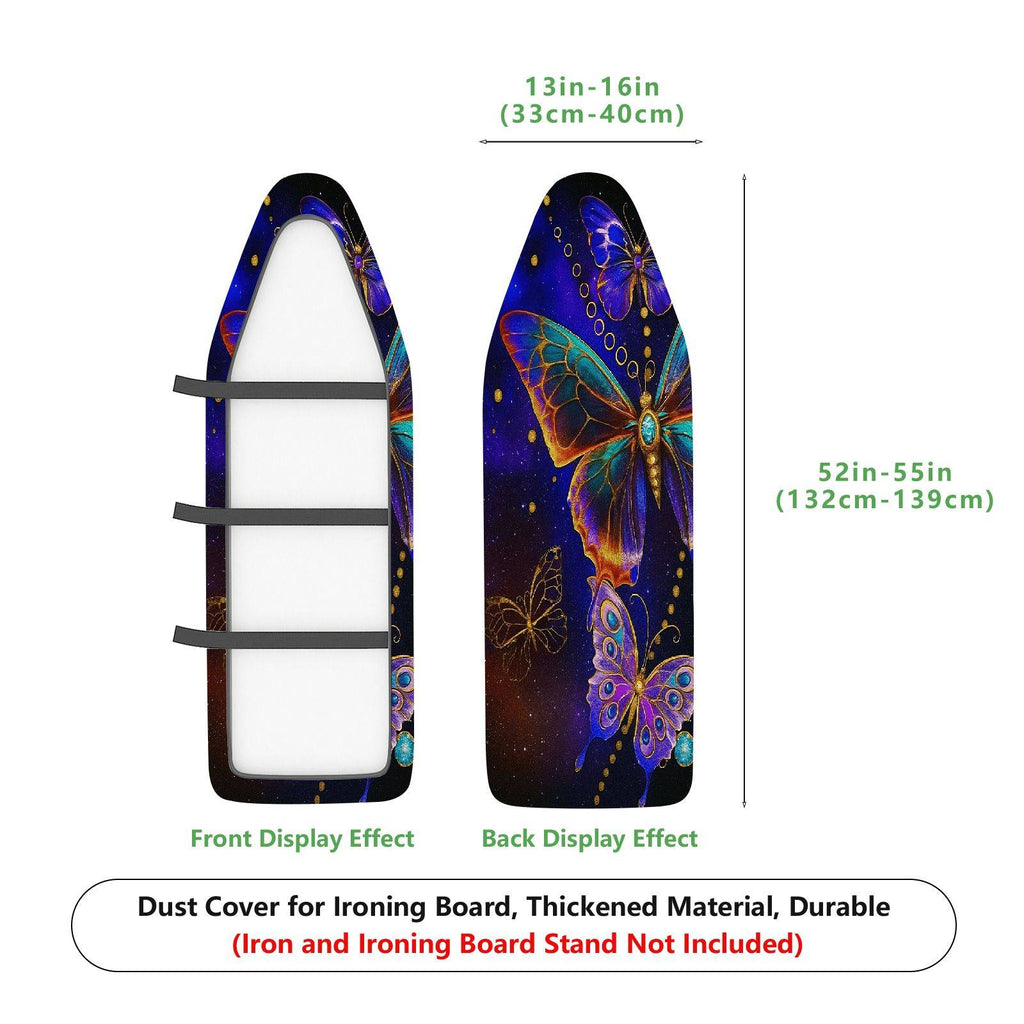 1-Piece Butterfly Galaxy Star  Ironing Board Cover, Universal Size, Without Board