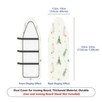1-Piece Festive Holly Stocking Christmas  Ironing Board Cover, Universal Size, Without Board