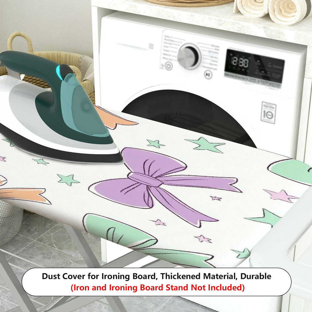 1-Piece Bow Star Pastel  Ironing Board Cover, Universal Size, Without Board