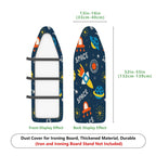 1-Piece Space Rocket Star  Ironing Board Cover, Universal Size, Without Board