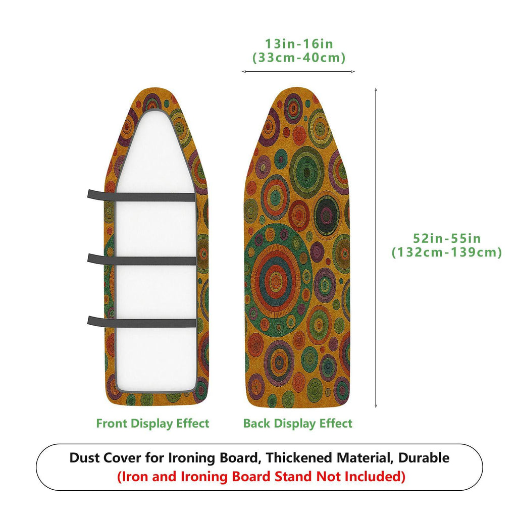 1-Piece Colorful Abstract Retro  Ironing Board Cover, Universal Size, Without Board