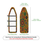 1-Piece Colorful Abstract Retro  Ironing Board Cover, Universal Size, Without Board
