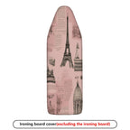 1-Piece Eiffel Tower Retro Architecture Travel  Ironing Board Cover, Universal Size, Without Board