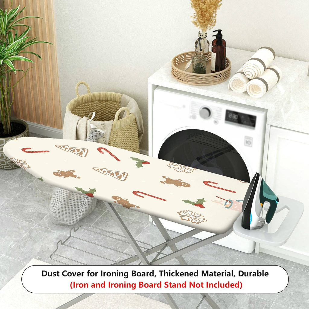 1-Piece Gingerbread Christmas Candy  Ironing Board Cover, Universal Size, Without Board