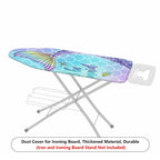 1-Piece Mermaid Tail Starfish Seashell  Ironing Board Cover, Universal Size, Without Board
