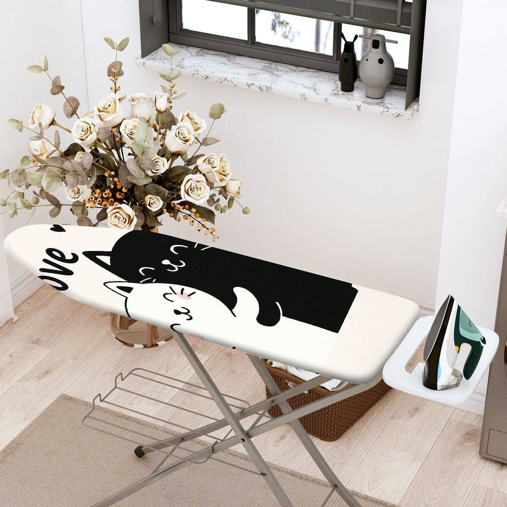 1-Piece Cute Cat Love  Ironing Board Cover, Universal Size, Without Board