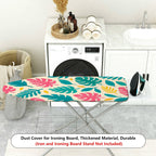 1-Piece Tropical Floral Leaves Pattern Decorative  Ironing Board Cover, Universal Size, Without Board