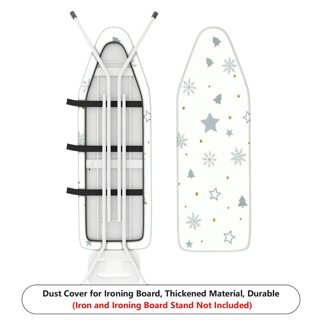 1-Piece Snowflake Star Tree  Ironing Board Cover, Universal Size, Without Board