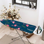 1-Piece Flamingo Tropical Leaves  Ironing Board Cover, Universal Size, Without Board