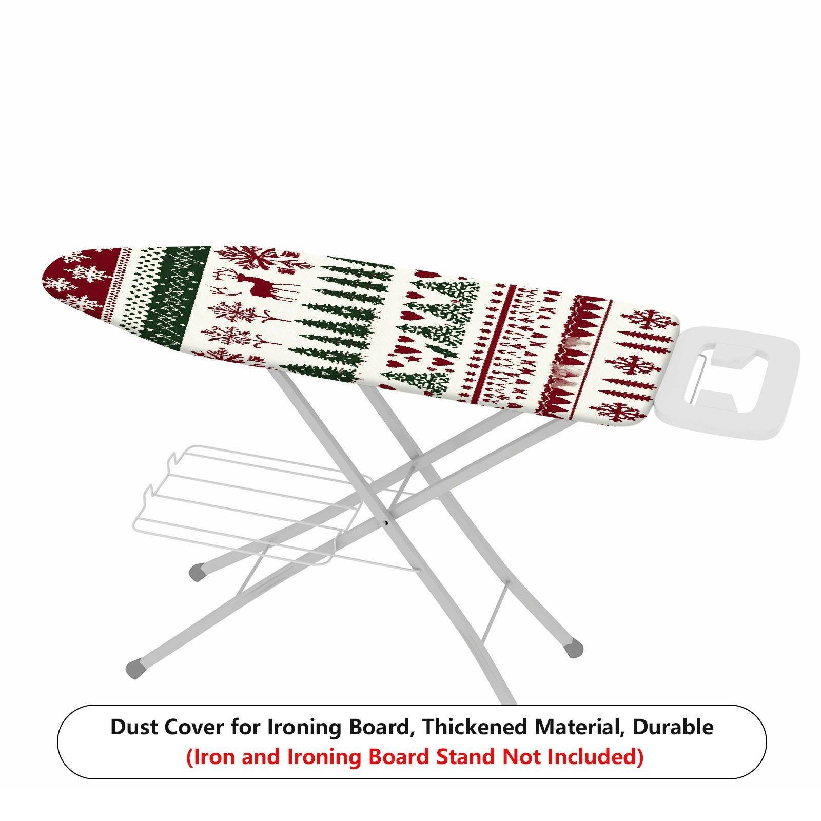 1-Piece Christmas Reindeer Snowflake  Ironing Board Cover, Universal Size, Without Board