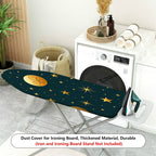 1-Piece Golden Stars and Moon Pattern Galaxy Theme  Ironing Board Cover, Universal Size, Without Board