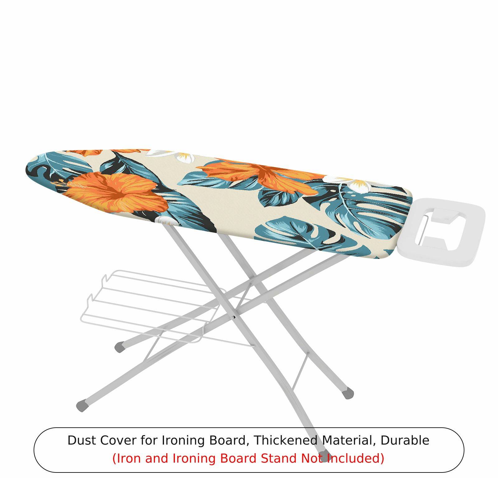 1-Piece Floral Tropical Leaf  Ironing Board Cover, Universal Size, Without Board