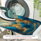 1-Piece Swan Blue Rose Starry  Ironing Board Cover, Universal Size, Without Board