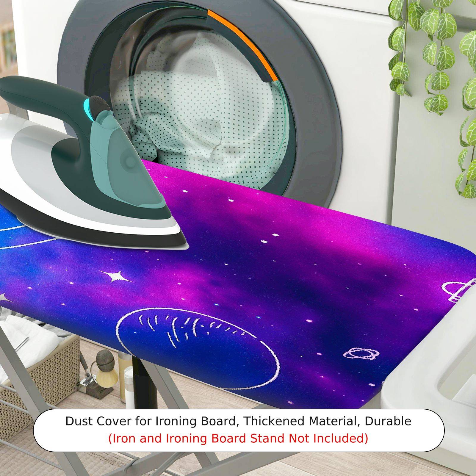 1-Piece Galaxy Outer Space Star  Ironing Board Cover, Universal Size, Without Board