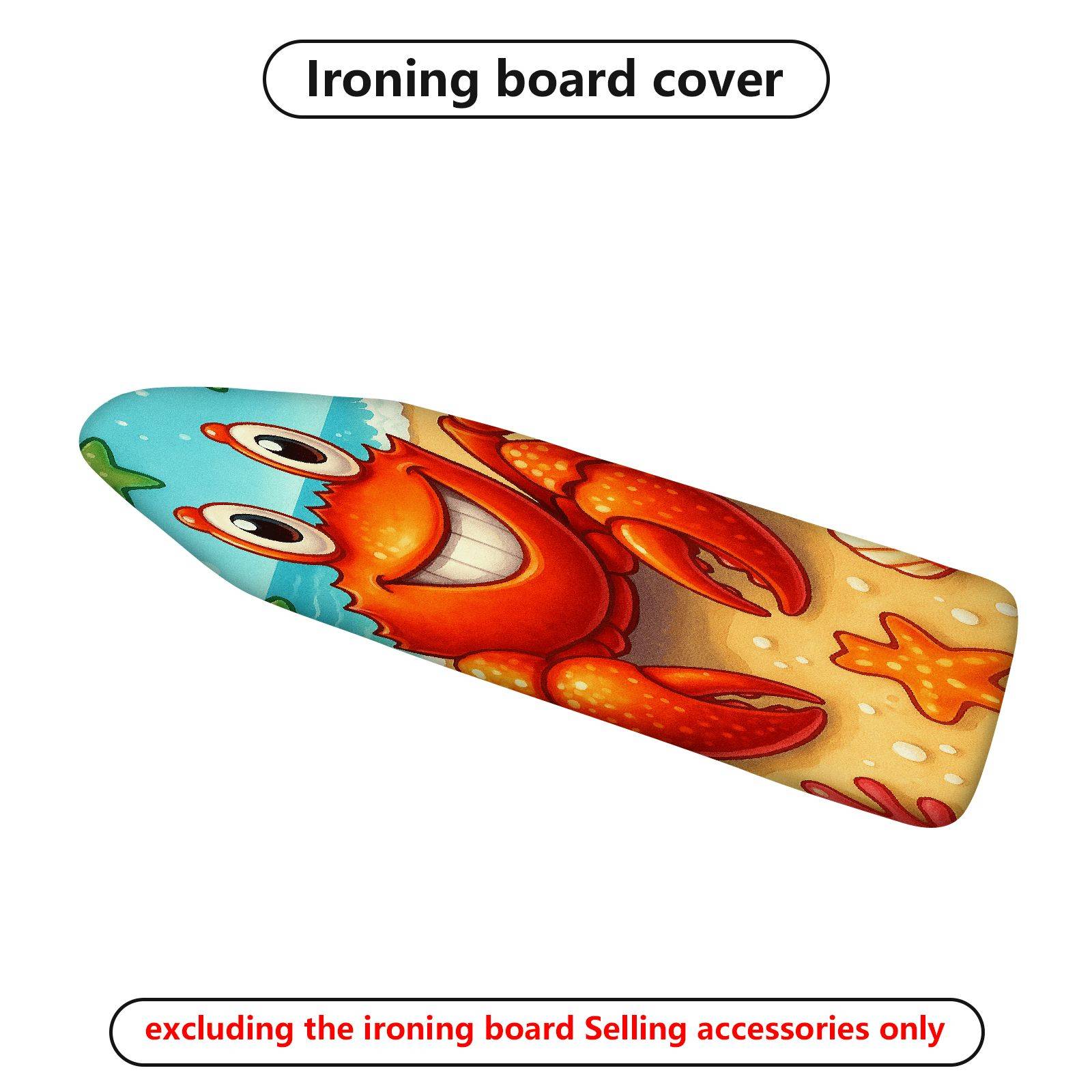 1-Piece Sea Crab Starfish  Ironing Board Cover, Universal Size, Without Board