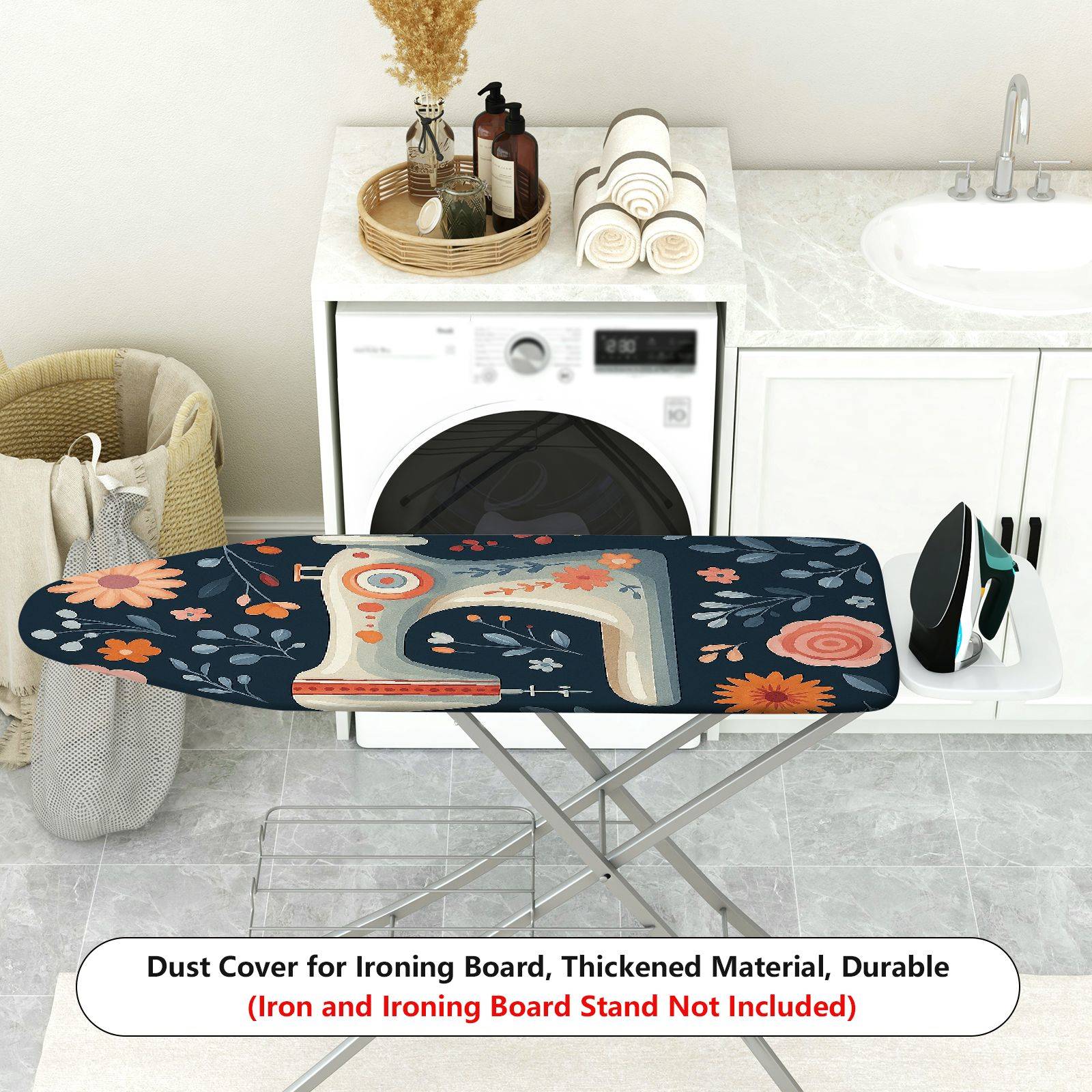 1-Piece Sewing floral retro  Ironing Board Cover, Universal Size, Without Board