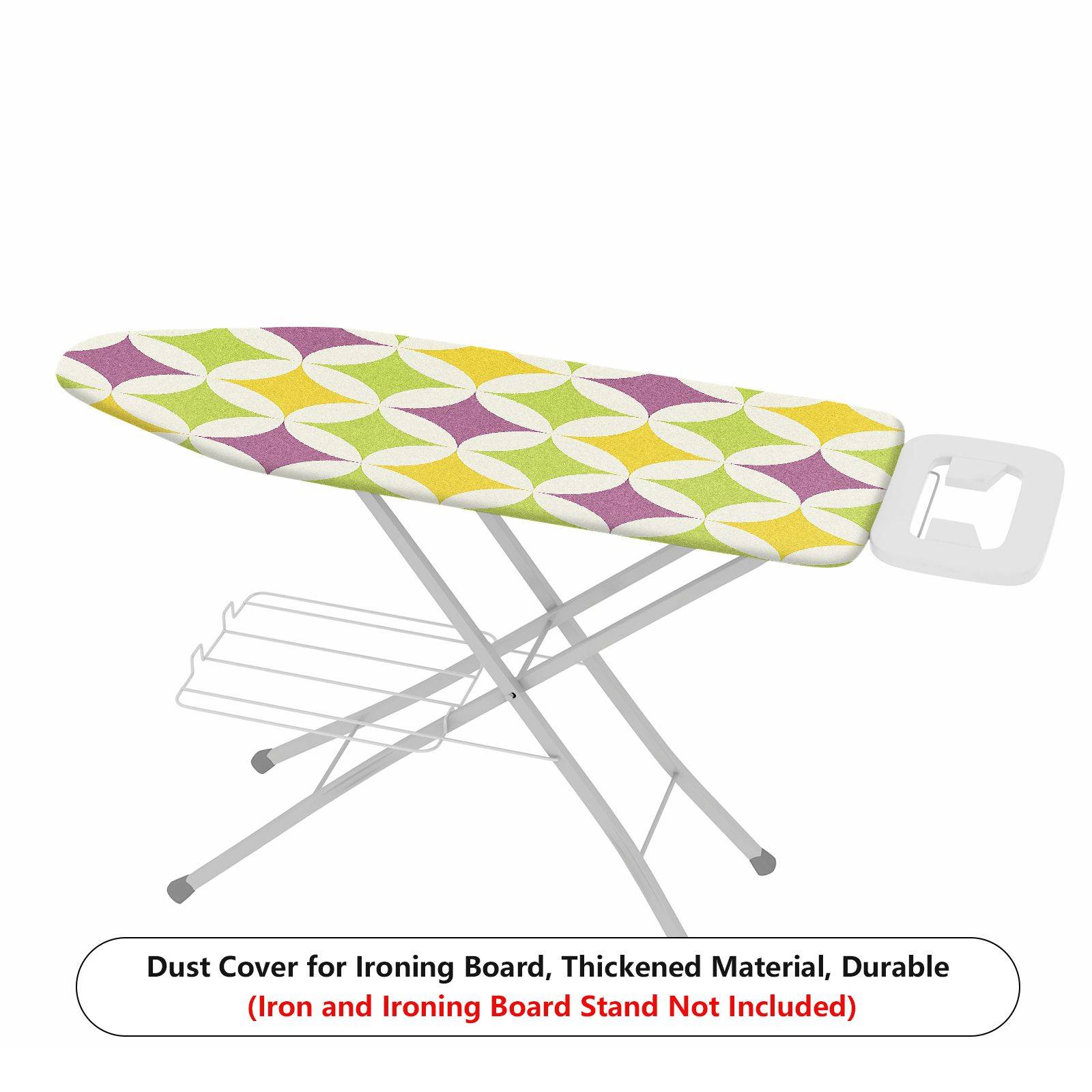 1-Piece Geometric Retro Bright  Ironing Board Cover, Universal Size, Without Board
