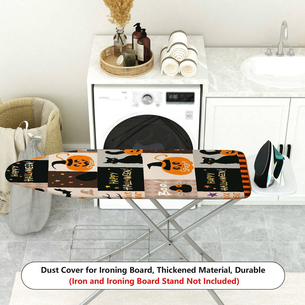 1-Piece Halloween Pumpkin Cat  Ironing Board Cover, Universal Size, Without Board