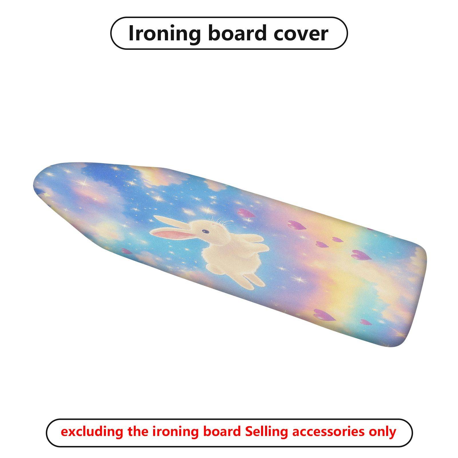 1-Piece Rabbit Star Sky Heart  Ironing Board Cover, Universal Size, Without Board