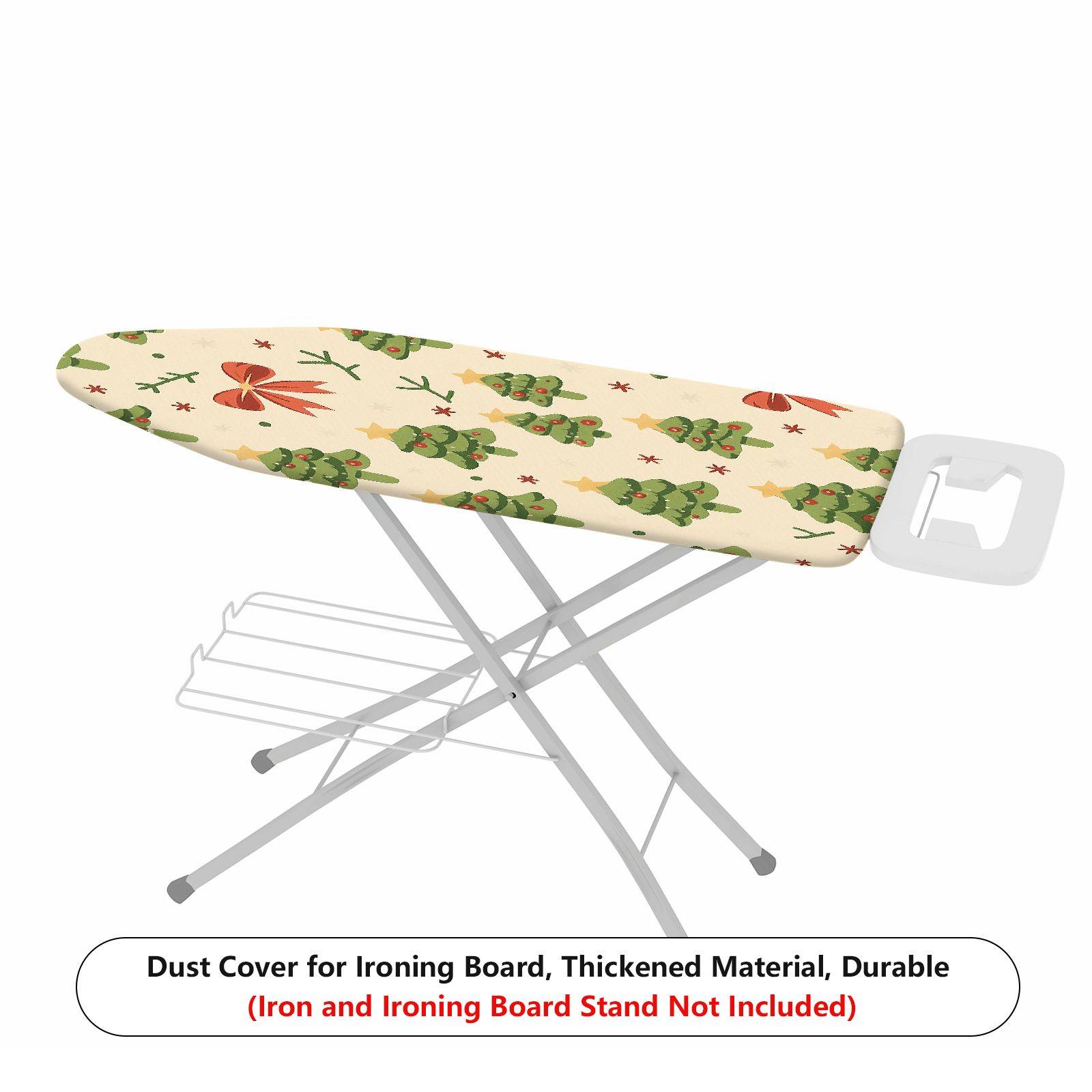 1-Piece Christmas Tree Bow Star  Ironing Board Cover, Universal Size, Without Board