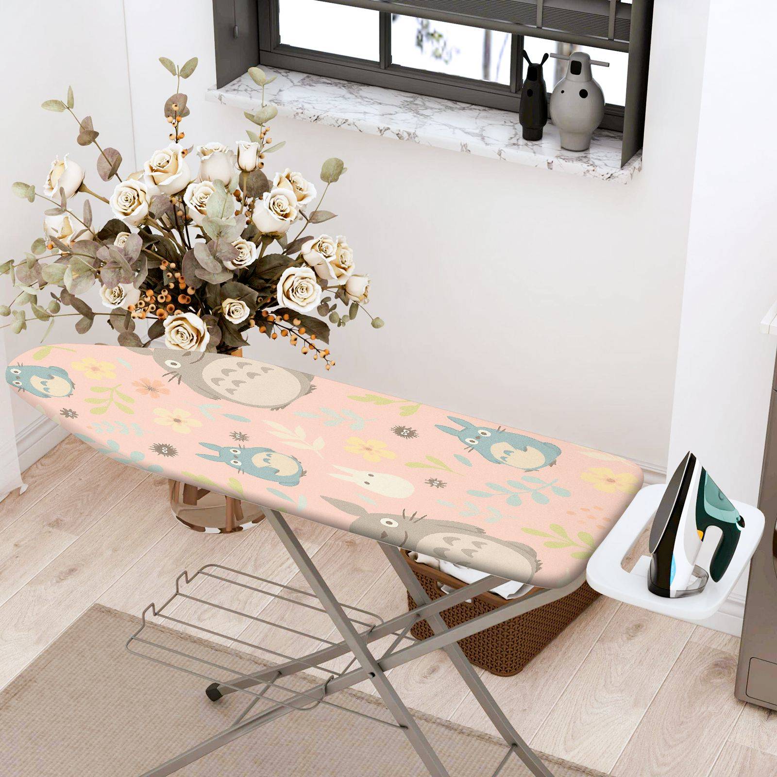 1-Piece Cute  Animals Pink  Ironing Board Cover, Universal Size, Without Board