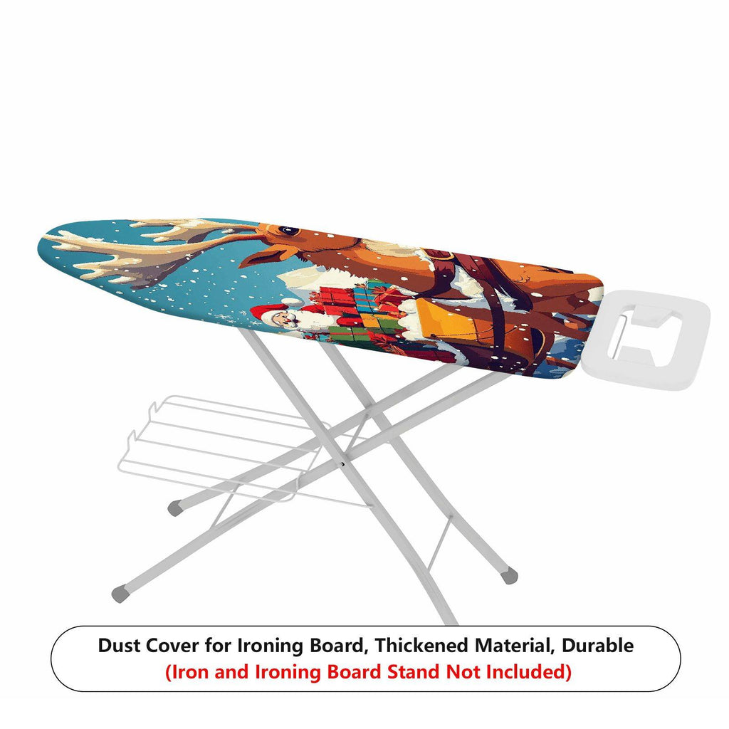 1-Piece Santa Reindeer Snow  Ironing Board Cover, Universal Size, Without Board