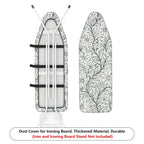 1-Piece Floral Pattern Leaf Design Black and White  Ironing Board Cover, Universal Size, Without Board