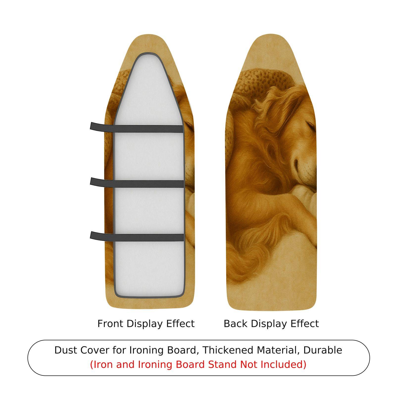 1-Piece Golden Retriever Dog Cozy Sleeping  Ironing Board Cover, Universal Size, Without Board