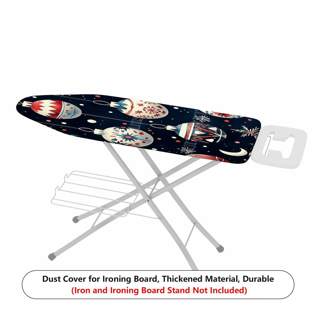 1-Piece Christmas Ornament Ball Snowflake  Ironing Board Cover, Universal Size, Without Board