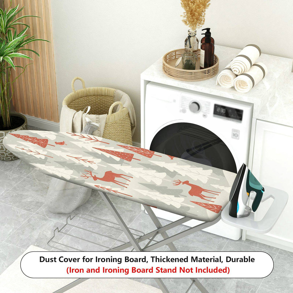 1-Piece Forest Deer Snow Christmas  Ironing Board Cover, Universal Size, Without Board