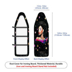 1-Piece Starry Night Cosmic Woman Space  Ironing Board Cover, Universal Size, Without Board