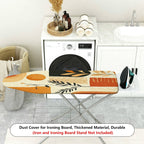 1-Piece Retro Orange Leaf Pattern Contemporary  Ironing Board Cover, Universal Size, Without Board