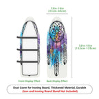 1-Piece Dreamcatcher Colorful Feather Pattern  Ironing Board Cover, Universal Size, Without Board