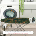 1-Piece Leaf Pattern Tropical Nature  Ironing Board Cover, Universal Size, Without Board
