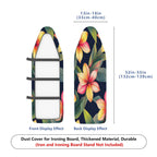 1-Piece Floral Tropical Leaves Flower  Ironing Board Cover, Universal Size, Without Board