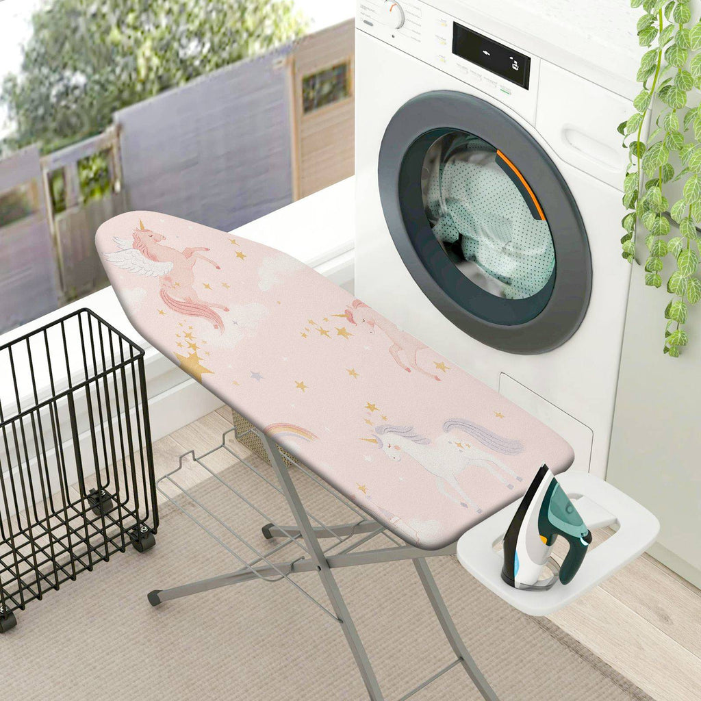 1-Piece Unicorn Cloud Star  Ironing Board Cover, Universal Size, Without Board