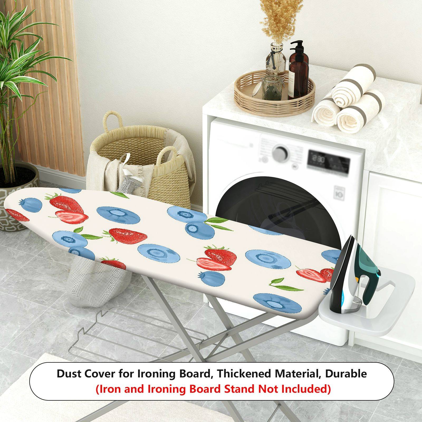 1-Piece Fruit Pattern Strawberry Blueberry Cute  Ironing Board Cover, Universal Size, Without Board