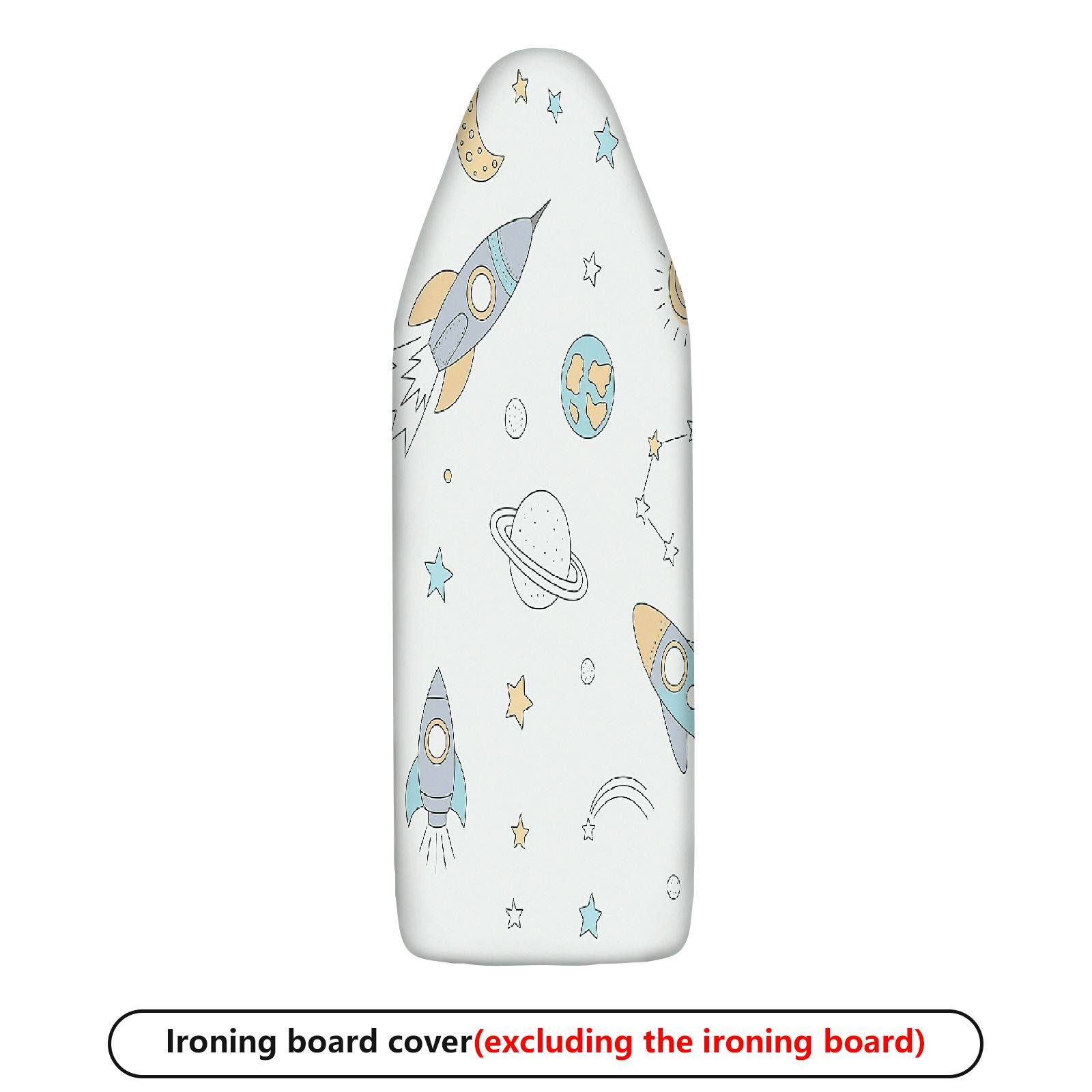 1-Piece Rocket Planet Star  Ironing Board Cover, Universal Size, Without Board