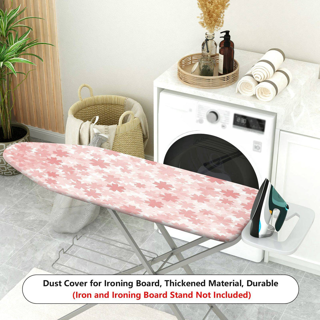 1-Piece Floral Pattern Pink Star  Ironing Board Cover, Universal Size, Without Board