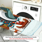 1-Piece Christmas Santa Moon  Ironing Board Cover, Universal Size, Without Board