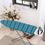 1-Piece Striped Blue Pattern  Ironing Board Cover, Universal Size, Without Board