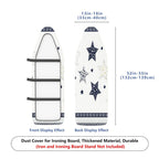 1-Piece Star Pattern Navy White  Ironing Board Cover, Universal Size, Without Board